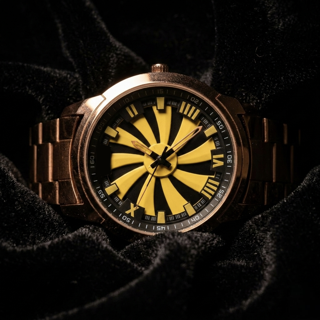 Vilante Copper Blaze - Yellow Dial Luxury Watch for Men