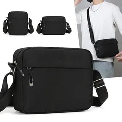 Men's Nylon Chain-Detail Sling Bag