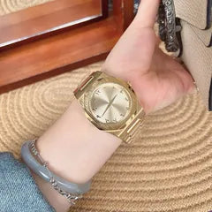 Gold Champagne Dial Watch