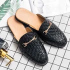 Men's Black Casual Mule Loafers